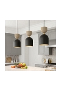 Lampa wisząca GAUDI 3 BLACK MOKKA - Emibig