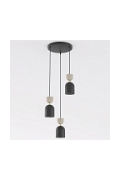 Lampa wisząca GAUDI 3PREM BLACK MOKKA - Emibig