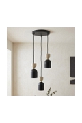 Lampa wisząca GAUDI 3PREM BLACK MOKKA - Emibig