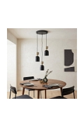 Lampa wisząca GAUDI 3PREM BLACK MOKKA - Emibig