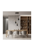 Lampa wisząca GAUDI 3PREM BLACK MOKKA - Emibig