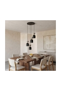 Lampa wisząca GAUDI 4PREM BLACK MOKKA - Emibig