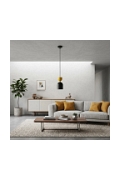 Lampa wisząca GAUDI 1 BLACK ORANGE - Emibig