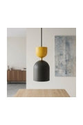Lampa wisząca GAUDI 1 BLACK ORANGE - Emibig
