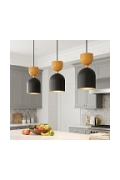 Lampa wisząca GAUDI 3 BLACK ORANGE - Emibig