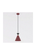 Lampa wisząca KLEVER 1 BURGUNDY BLACK - Emibig