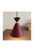 Lampa wisząca KLEVER 3 BURGUNDY BLACK - Emibig