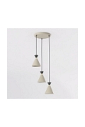 Lampa wisząca KLEVER 3PREM MOKKA BLACK - Emibig