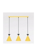 Lampa wisząca KLEVER 3 ORANGE BLACK - Emibig