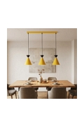 Lampa wisząca KLEVER 3 ORANGE BLACK - Emibig