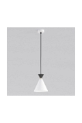 Lampa wisząca KLEVER 1 WHITE BLACK - Emibig