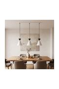Lampa wisząca KLEVER 3 WHITE BLACK - Emibig