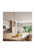 Lampa wisząca KLEVER 3 WHITE BLACK - Emibig