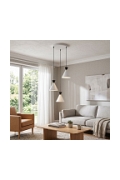 Lampa wisząca KLEVER 3PREM WHITE BLACK - Emibig