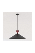 Lampa wisząca RALF 1L BL BURGUNDY - Emibig