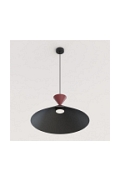 Lampa wisząca RALF 1L BL BURGUNDY - Emibig
