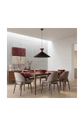 Lampa wisząca RALF 1L BL BURGUNDY - Emibig