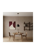 Lampa wisząca GEO 1 BLACK BURGUNDY - Emibig