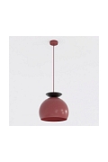 Lampa wisząca GEO 1 BURGUNDY BLACK - Emibig