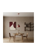 Lampa wisząca GEO 1 BURGUNDY BLACK - Emibig