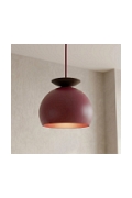 Lampa wisząca GEO 1 BURGUNDY BLACK - Emibig