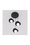 Lampa wisząca FLORA 3PREM BLACK OPAL - Emibig