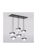 Lampa wisząca FLORA 6 BLACK OPAL - Emibig