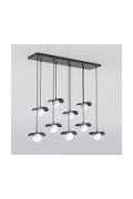 Lampa wisząca FLORA 9 BLACK OPAL - Emibig