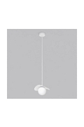 Lampa wisząca FLORA 1 WHITE OPAL - Emibig