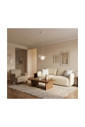 Lampa wisząca FLORA 1 WHITE OPAL - Emibig