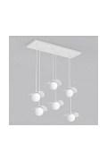 Lampa wisząca FLORA 6 WHITE OPAL - Emibig