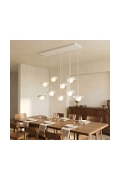Lampa wisząca FLORA 9 WHITE OPAL - Emibig