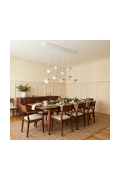 Lampa wisząca FLORA 9 WHITE OPAL - Emibig