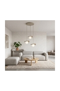 Lampa wisząca FLORA 3PREM MOKKA OPAL - Emibig