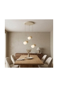 Lampa wisząca FLORA 3PREM MOKKA OPAL - Emibig