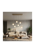 Lampa wisząca FLORA 6 MOKKA OPAL - Emibig