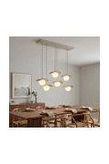 Lampa wisząca FLORA 6 MOKKA OPAL - Emibig