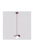 Lampa wisząca FLORA 1 BURGUNDY OPAL - Emibig