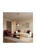 Lampa wisząca FLORA 1 BURGUNDY OPAL - Emibig