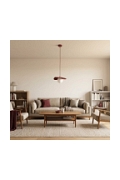 Lampa wisząca FLORA 1 BURGUNDY OPAL - Emibig