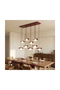 Lampa wisząca FLORA 9 BURGUNDY OPAL - Emibig