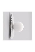 Kinkiet FLORA K1 WHITE OPAL - Emibig