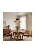 Lampa wisząca SOFTA 1 RATTAN BLACK - Emibig