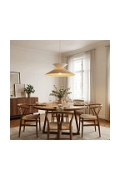Lampa wisząca SOFTA 1 RATTAN WHITE - Emibig