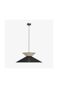 Lampa wisząca SOFTA 1 BLACK RATTAN - Emibig