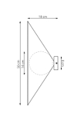 Kinkiet MONO K1L WHITE OPAL - Emibig