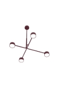 Lampa sufitowa NATSU 4BURGUNDY - Emibig