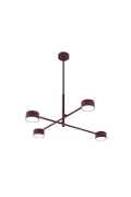 Lampa sufitowa NATSU 4BURGUNDY - Emibig