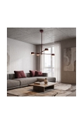 Lampa sufitowa NATSU 4BURGUNDY - Emibig