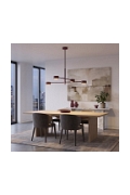 Lampa sufitowa NATSU 4BURGUNDY - Emibig